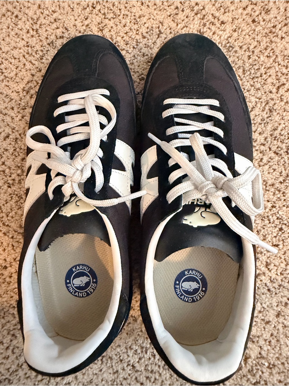 Karhu Mestaru black/white unisex sneakers women’s size 9/EU 40.5 - Picture 3 of 9